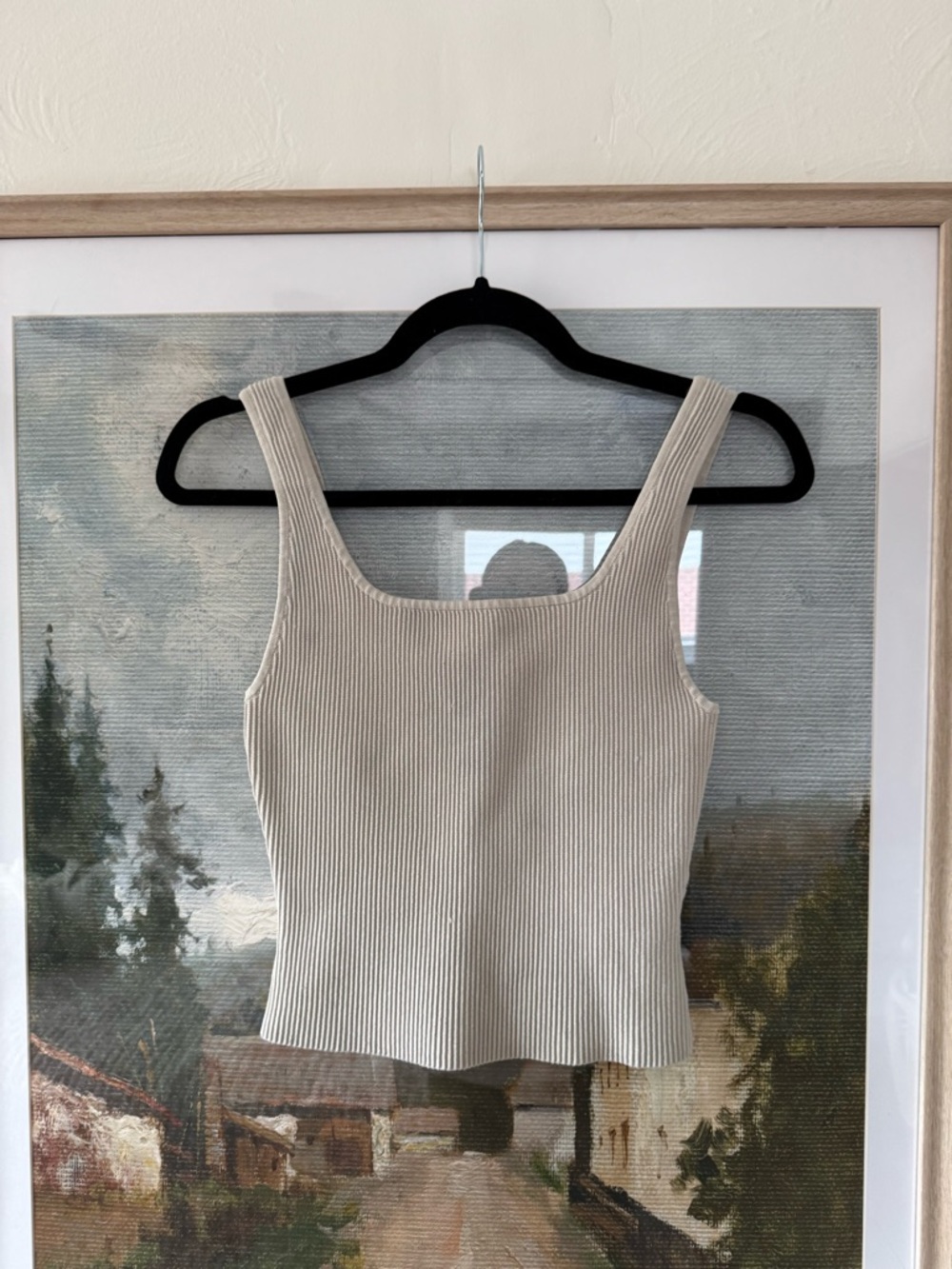 Aritzia Babaton Sculpt Knit Square-Neck Tank